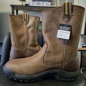 Caterpillar Men's Tan Leather Boots Size 10